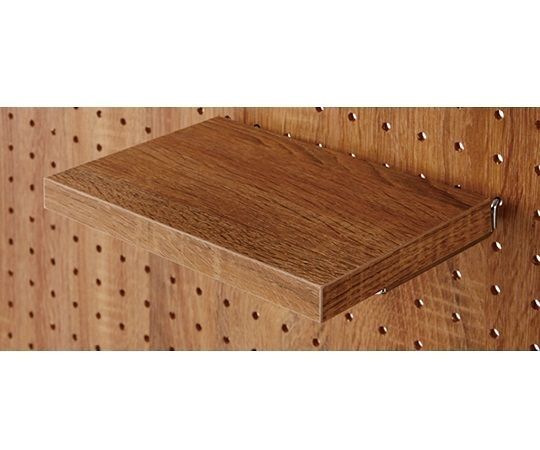ストア・エキスプレス 有孔パネル用木棚セット ラスティック柄 W20×D15cm 61-544-75-6 1セット（ご注文単位1セット）【直送品】