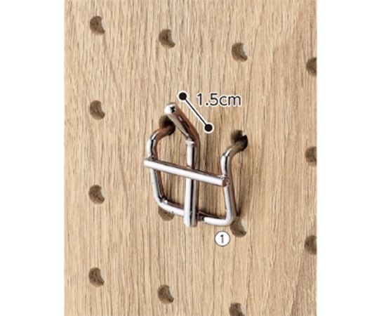 ストア・エキスプレス 有孔パネル用1点掛けフック(時計用)5本 61-778-68-1 1セット（ご注文単位1セット）【直送品】