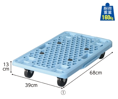 ストア・エキスプレス カラーキャリー ブルー 61-364-10-1 1台（ご注文単位1台）【直送品】