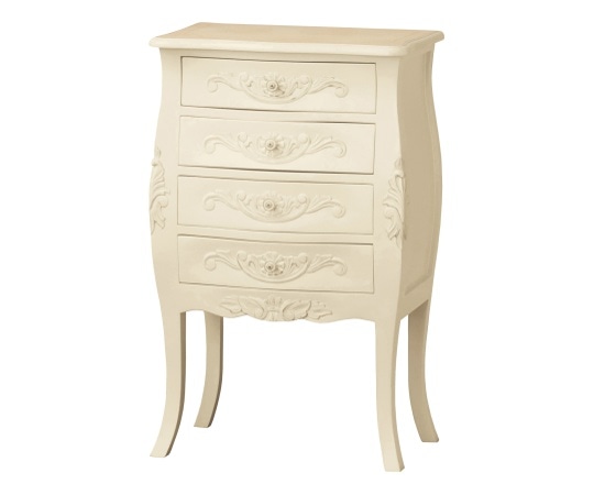 クロシオ コモ チェスト4D ホワイト 92171 1台（ご注文単位1台）【直送品】