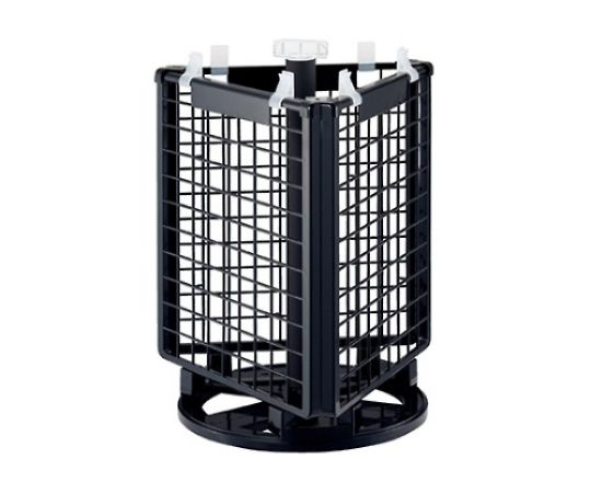 ストア・エキスプレス 樹脂製卓上回転ネットディスプレー 本体セット 黒 61-127-7-2 1セット（ご注文単位1セット）【直送品】