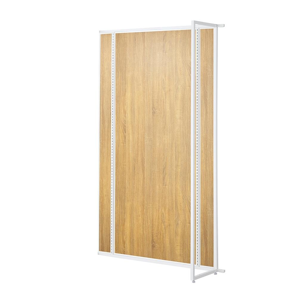 ストア・エキスプレス UR壁面タイプ W120×H210cm 【連結 】【ホワイト枠×ラスティック柄パネル】 61-14-2-5 1台（ご注文単位1台）【直送品】