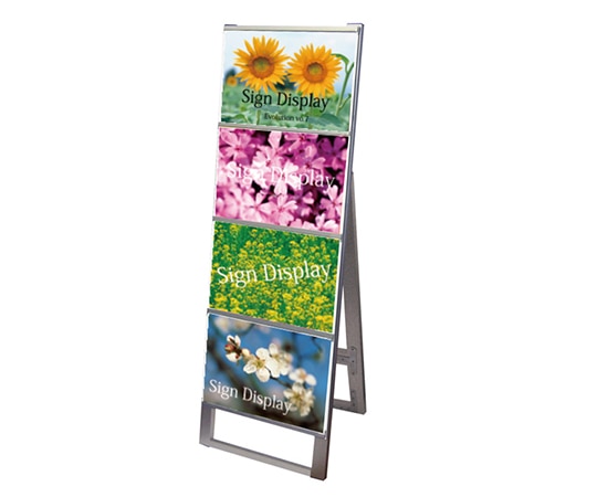 常磐精工 カードケーススタンド看板 B4横 4片面 CCSK-B4Y4K 1台（ご注文単位1台）【直送品】