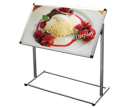 常磐精工 フロアバリウススタンド I型 アクリルタイプ A2横 FVAIAC-A2Y 1台（ご注文単位1台）【直送品】