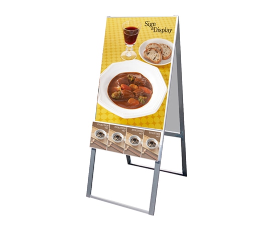 常磐精工 パンフレットケーススタンド看板 Uタイプ A1両面 PCSKU-A1R 1台（ご注文単位1台）【直送品】