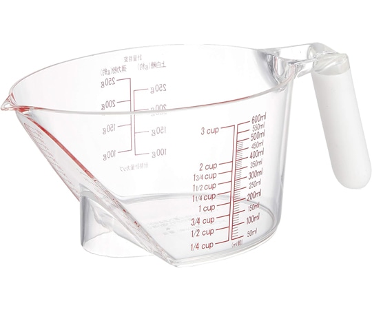 パール金属 ナチュラル ユニバーサルメジャーカップ 600mL ホワイト C522 1個(ご注文単位1個)【直送品】