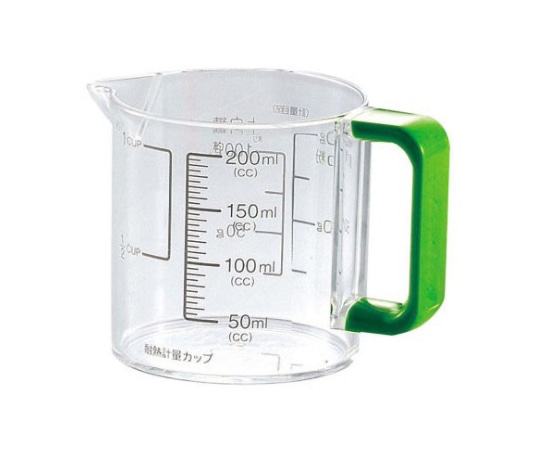 パール金属 Colors 耐熱計量カップ 200mL グリーン C1389 1個(ご注文単位1個)【直送品】