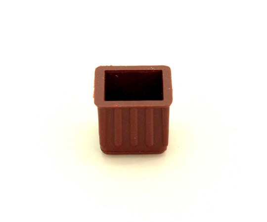 和気産業 イスキャップ 角脚用 茶 対象脚サイズ21mm BC-201 1個(ご注文単位1個)【直送品】