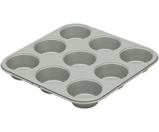 富士ホーロー ベイクウェアー マフィンカップ型 9ヶ付 1個(ご注文単位1個)【直送品】