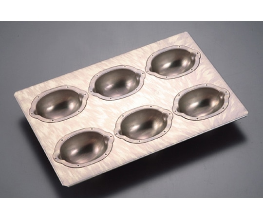 千代田金属工業 シリコン加工 レモンケーキ型 6ヶ付 1個(ご注文単位1個)【直送品】