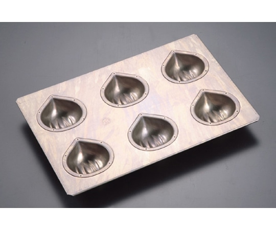 千代田金属工業 シリコン加工 マロンケーキ型 6ヶ付 1個(ご注文単位1個)【直送品】