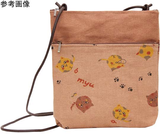 ヤマコー 柿渋染 2Fポシェット カラー猫 #87537 1個(ご注文単位1個)【直送品】