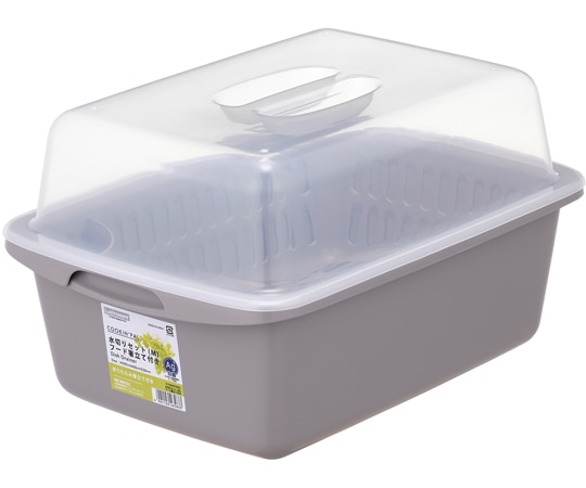 岩崎工業 クッキンパルシリーズ 水切りセット(M) フード箸立て付き FBG 1ケース(1個×10小箱入)  1ケース（ご注文単位1ケース）【直送品】