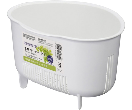 岩崎工業 クッキンパルシリーズ 三角コーナー(S) WH 1ケース(5個×8小箱入)  1ケース（ご注文単位1ケース）【直送品】