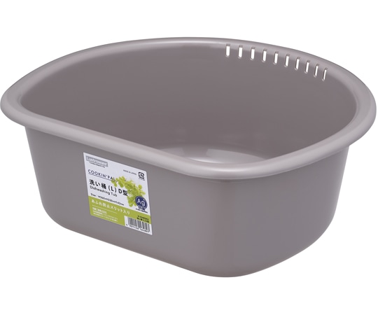 岩崎工業 クッキンパルシリーズ 洗い桶(L) D型 BG 1ケース(5個×6小箱入)  1ケース（ご注文単位1ケース）【直送品】