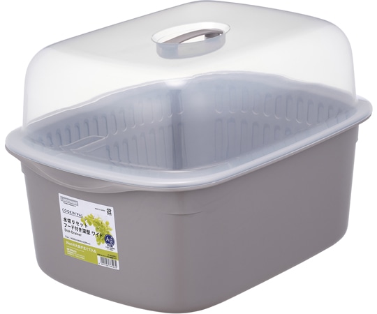 岩崎工業 クッキンパルシリーズ 水切りセットフード付深型ワイド BG 1ケース(1個×10小箱入)  1ケース（ご注文単位1ケース）【直送品】