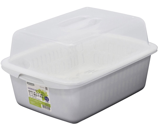 岩崎工業 クッキンパルシリーズ 水切りセット(M) フード箸立て付き FWH 1ケース(1個×10小箱入)  1ケース（ご注文単位1ケース）【直送品】