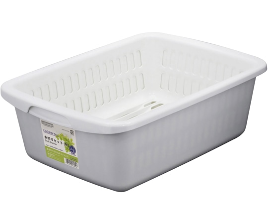 岩崎工業 クッキンパルシリーズ 水切りセット(M) WH 1ケース(1個×18小箱入)  1ケース（ご注文単位1ケース）【直送品】