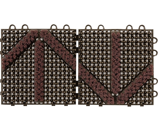 山崎産業(コンドル) エバック ブラシハードマット YA(本駒)ブラウン F-127-HK-BR 1枚(ご注文単位1枚)【直送品】