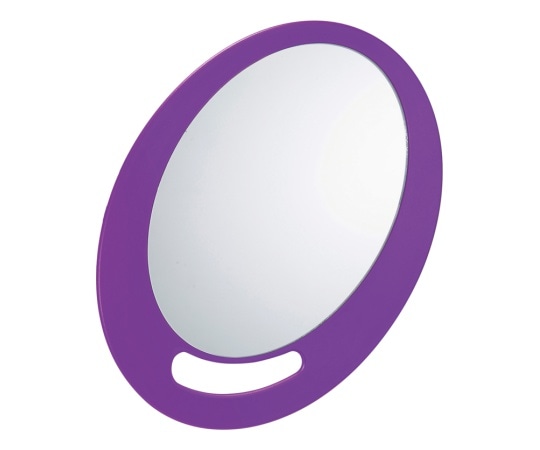 西村製作所 落としても割れない ハンドミラーCH-80 パープル 91376 1個（ご注文単位1個）【直送品】