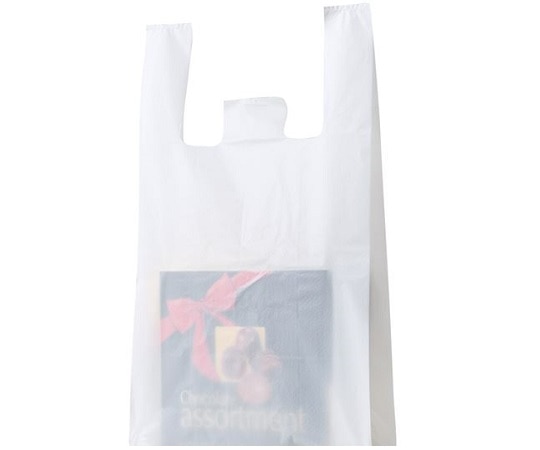 ストア・エキスプレス 乳白レジ袋 エンボス加工タイプ 40号 26×48(35)×横マチ13 入数100枚 61-294-5-4 1セット（ご注文単位1セット）【直送品】