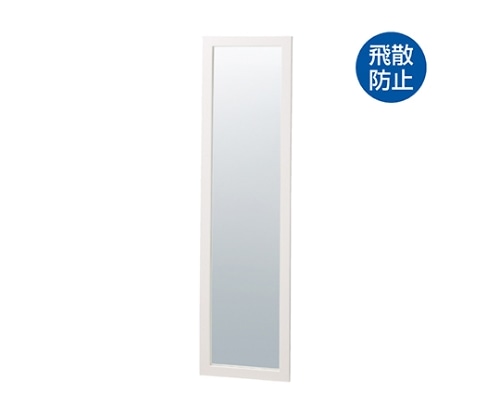 ストア・エキスプレス 木製スリム立掛けミラー(鏡厚5mm) ホワイト 61-133-1-2 1台（ご注文単位1台）【直送品】