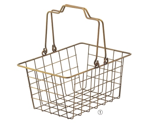ストア・エキスプレス アンティークゴールド ワイヤーバスケット S 入数1個 61-380-3-1 1個（ご注文単位1個）【直送品】