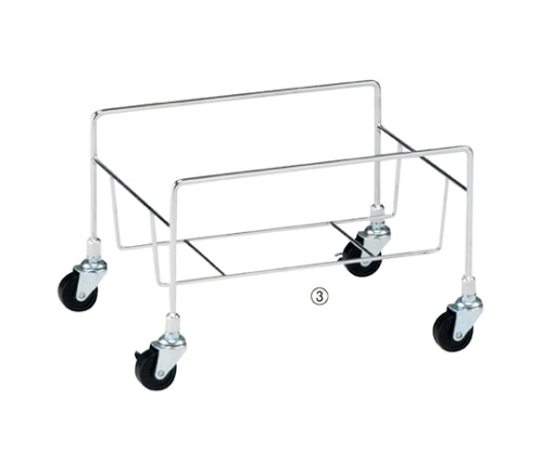 ストア・エキスプレス スチール製買い物カゴ用置き台 Mサイズ 61-380-11-3 1台（ご注文単位1台）【直送品】