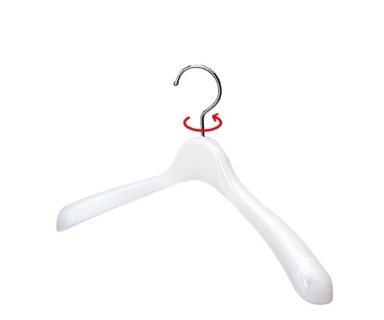 ストア・エキスプレス 発泡ハンガー 白 W38cm 入数100本 61-799-42-6 1セット（ご注文単位1セット）【直送品】