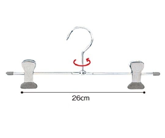 ストア・エキスプレス スチール製ボトムハンガー T字型 W28cm 入数100本 61-194-13-3 1セット（ご注文単位1セット）【直送品】