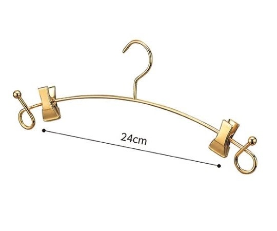 ストア・エキスプレス スチール製ランジェリーハンガー ゴールド 61-752-80-1 1本（ご注文単位1本）【直送品】
