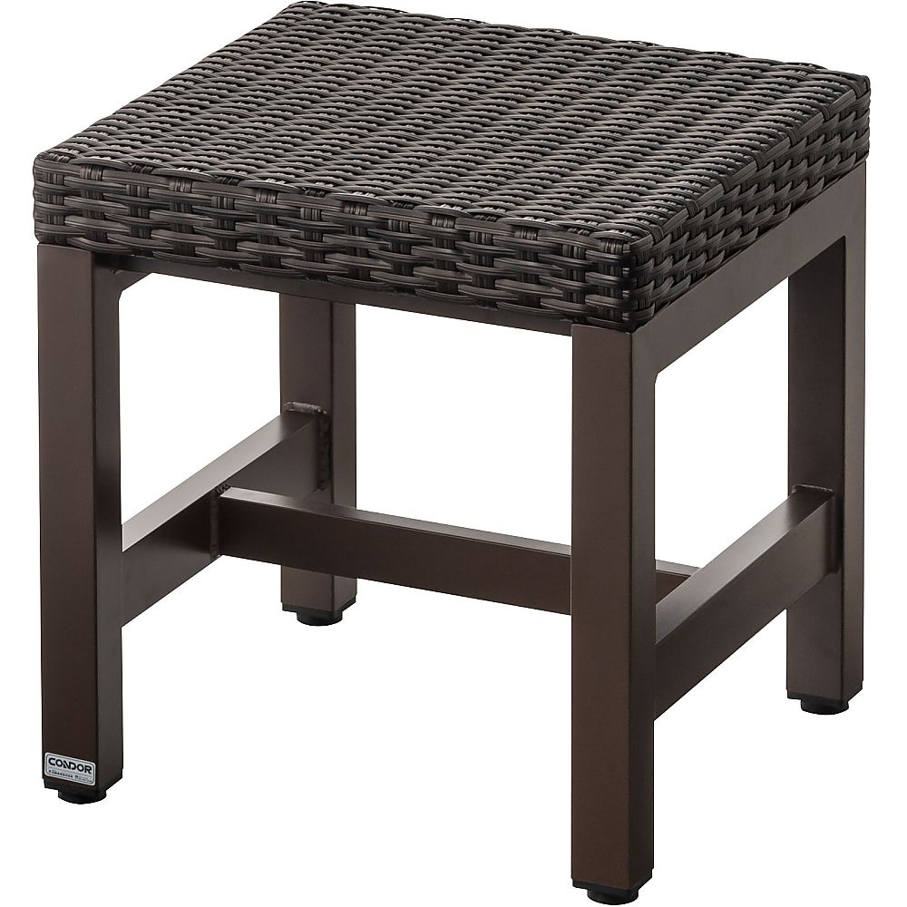山崎産業(コンドル) ラタン風編込みベンチ(スツール) YB-114L-PE 1ケース（ご注文単位1ケース）【直送品】