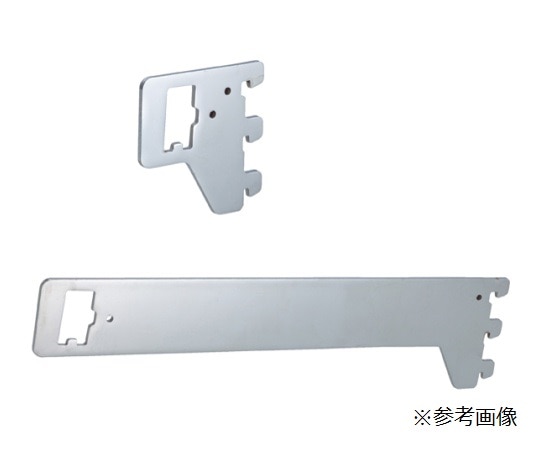 ストア・エキスプレス ミニ角バー(14×24mm角)用貫通式ブラケット クローム D25cm 61-751-65-4 1本(ご注文単位1本)【直送品】