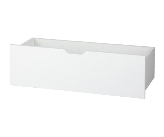 ストア・エキスプレス 木製浅型収納トロッコ W90cm ホワイト 61-423-77-2 1台（ご注文単位1台）【直送品】