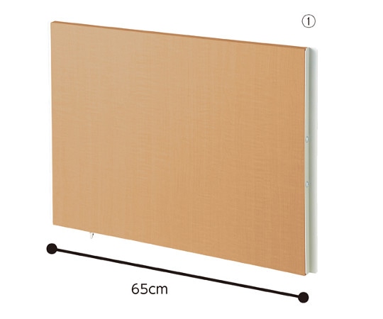 アズワン つっぱりパーティション用 延長パーツ 65cm ナチュラル 61-550-94-1 1台(ご注文単位1台)【直送品】