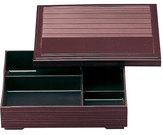 福井クラフト 6寸 源氏弁当 溜塗 70011800 1個（ご注文単位1個）【直送品】