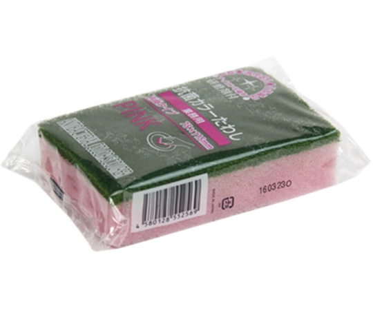 オザックス 抗菌カラーたわし ピンク H75cm×W115mm 10個×6箱入  1ケース（ご注文単位1ケース）【直送品】