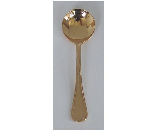 小林工業 フレンチアクセント金仕上 ブイヨンスプーン 0-38413-000 1個（ご注文単位1個）【直送品】