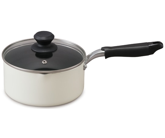 アイリスオーヤマ ダイヤモンドコート 片手なべ 18cm ホワイト DIS-P18 1個（ご注文単位1個）【直送品】