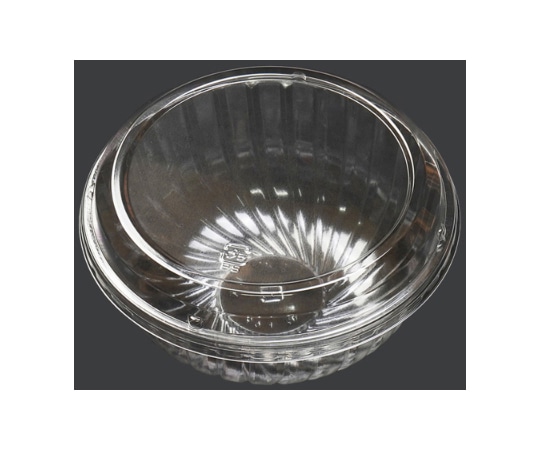 中央化学 麺・スープ容器 クリアボウル 大 透明蓋付 50枚入 3814 1袋(ご注文単位1袋)【直送品】