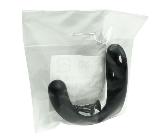 和気産業 バラ カラーコート掛 黒 BK-360 1個（ご注文単位1個）【直送品】