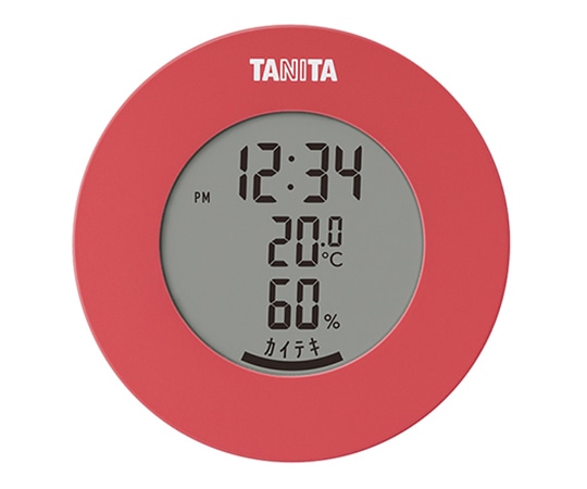 タニタ デジタル温湿度計 ピンク TT-585-PK 1個(ご注文単位1個)【直送品】