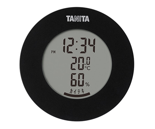 タニタ デジタル温湿度計 ブラック TT-585-BK 1個(ご注文単位1個)【直送品】