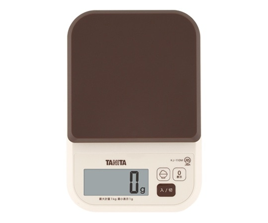 タニタ デジタルクッキングスケール ブラウン KJ-110M 1個（ご注文単位1個）【直送品】