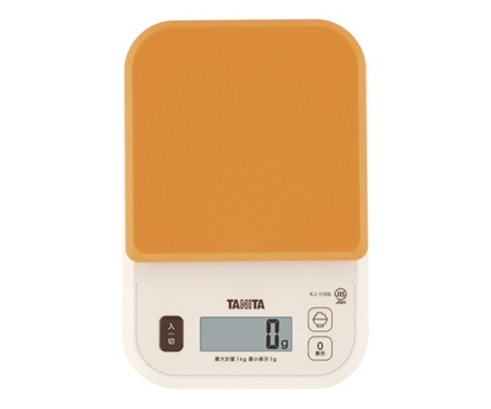 タニタ デジタルクッキングスケール オレンジ KJ-110S 1個（ご注文単位1個）【直送品】