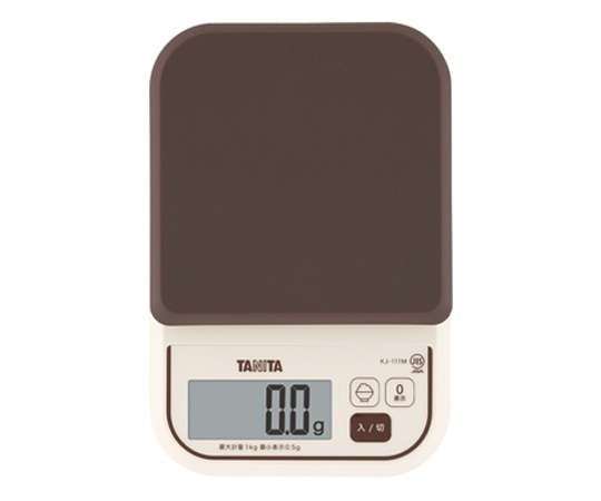 タニタ デジタルクッキングスケール ブラウン KJ-111M 1個（ご注文単位1個）【直送品】