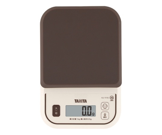 タニタ デジタルクッキングスケール ブラウン KJ-111S 1個（ご注文単位1個）【直送品】
