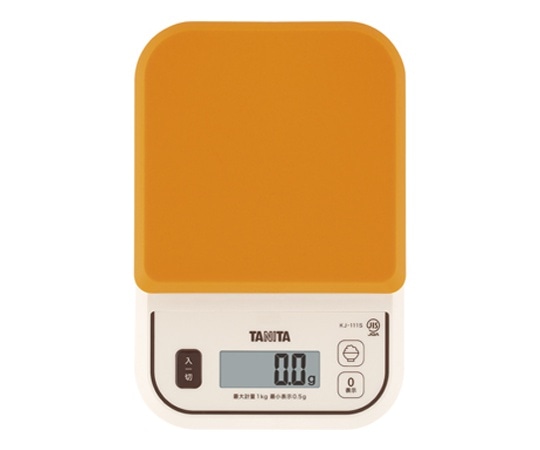 タニタ デジタルクッキングスケール オレンジ KJ-111S 1個（ご注文単位1個）【直送品】