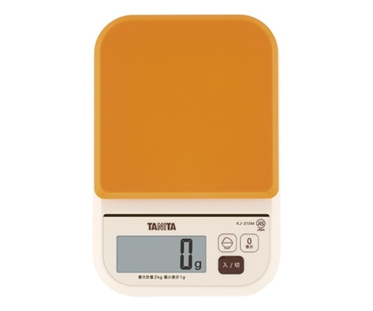 タニタ デジタルクッキングスケール オレンジ KJ-210M 1個（ご注文単位1個）【直送品】