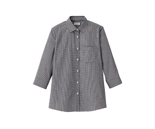 FACE レディスセミワイドカラー七分袖ブラウス ブラック 15G FB4043L-16 15G 1枚（ご注文単位1枚）【直送品】